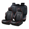 5-Seater Full Set Leather Car Seat Covers-Black