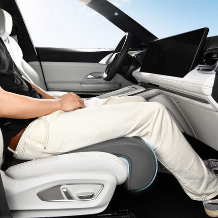Transform Your Driving Experience: Premium Memory Foam Car Seat Leg Extension Support Cushion