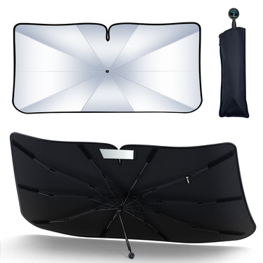 Car Windshield Sun Shade Umbrella, Fits Most Cars, UV Rays Block