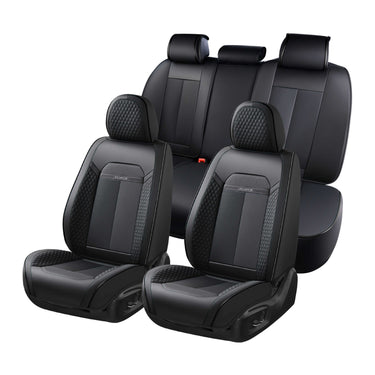 Waterproof Car Seat Covers Full Set Universal-black