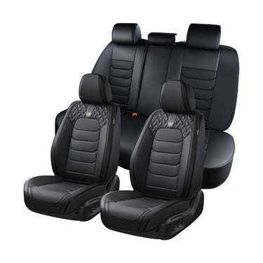 Florich FL318 Universal Fit Premium Leather Car Seat Covers - Waterproof Full Set & Front Set, Airbag Compatible