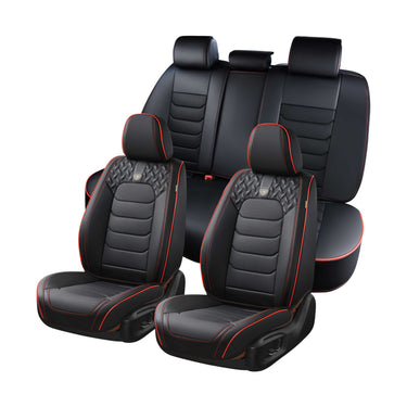 Florich FL318 Universal Fit Premium Leather Car Seat Covers - Waterproof Full Set & Front Set, Airbag Compatible