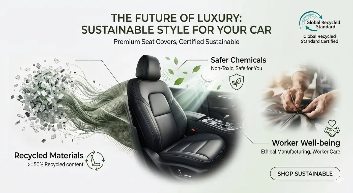 florich premium eco-friendly leatherette car seat covers