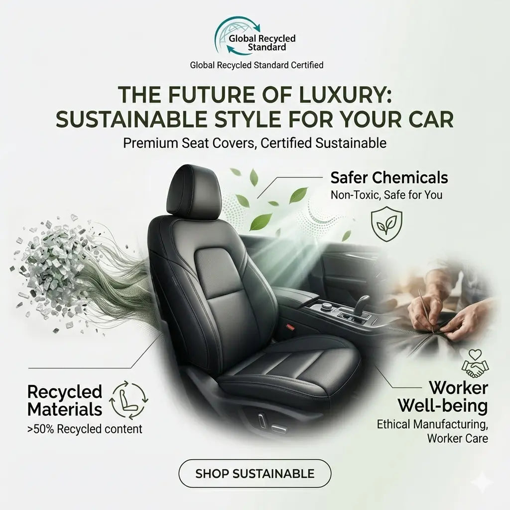 florich sustainable leatherette seat covers