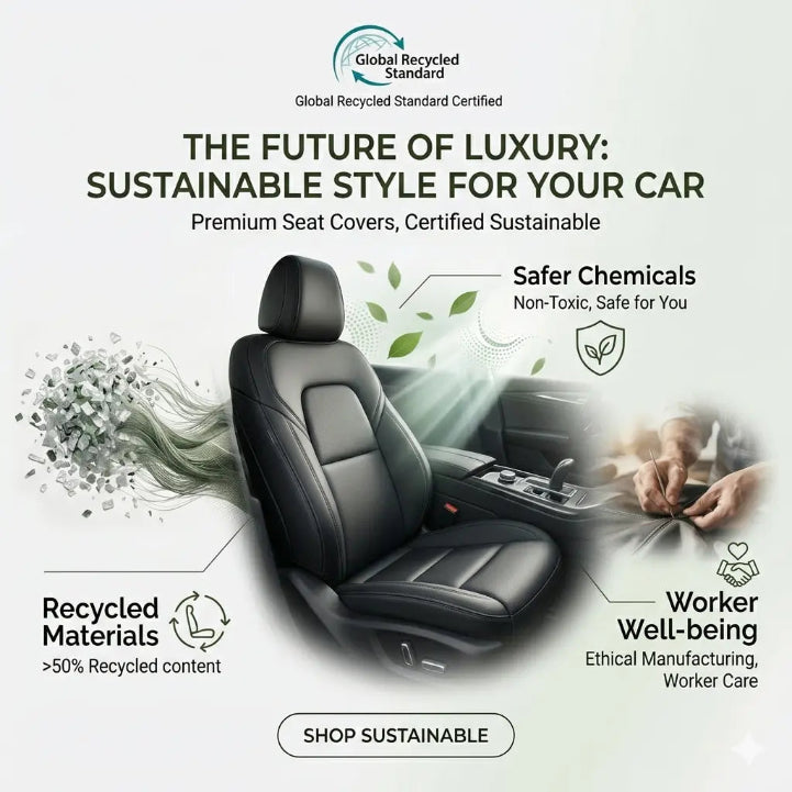 florich sustainable leatherette seat covers