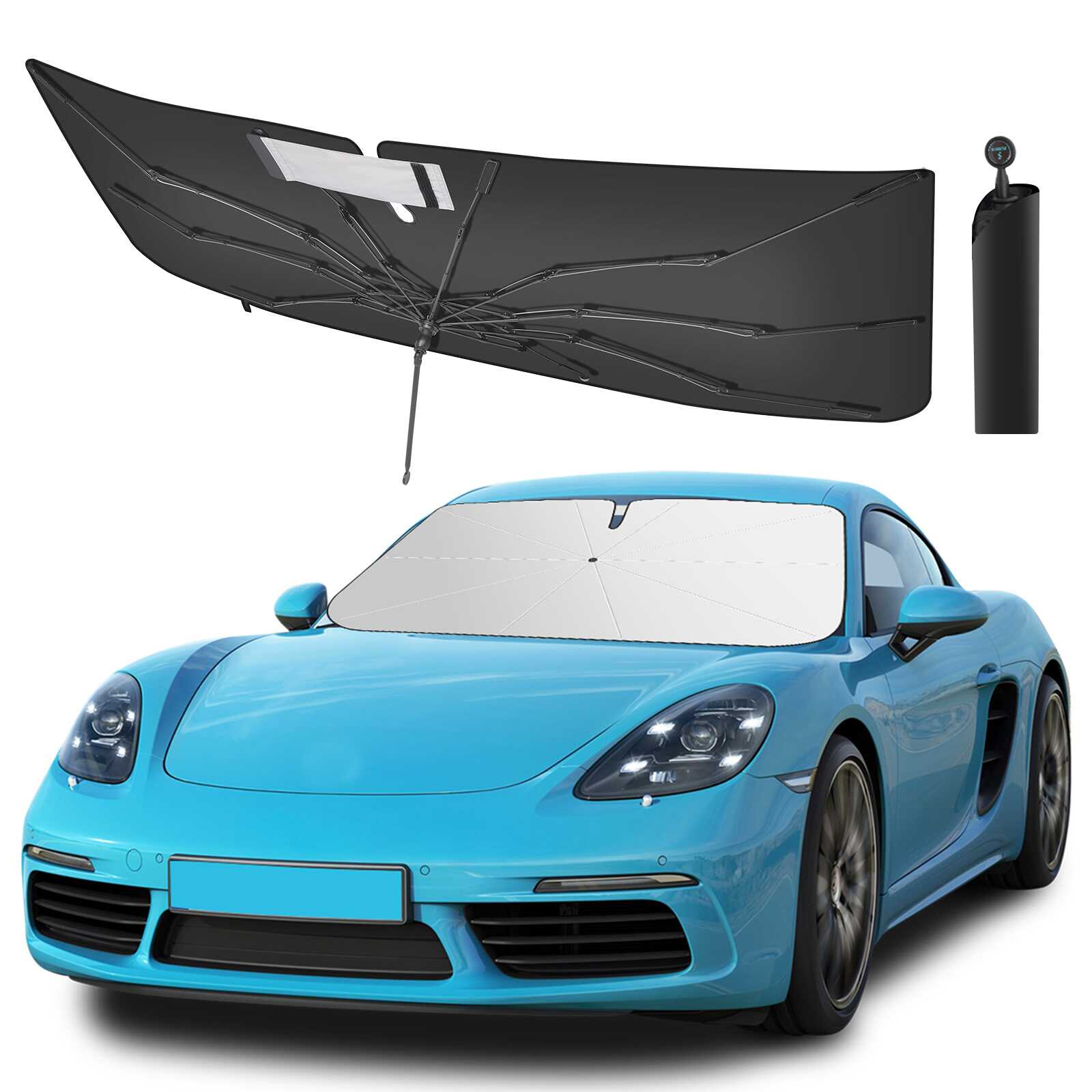 Car Windshield Sun Shade Umbrella, Fits Most Cars, UV Rays Block – Florich